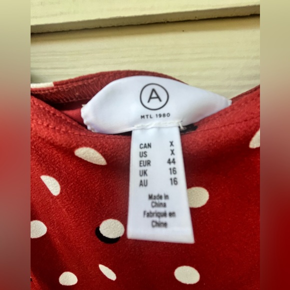 Size 0X Graphic polka dot print midi fit & flare dress by Addition-Elle - Picture 6 of 8